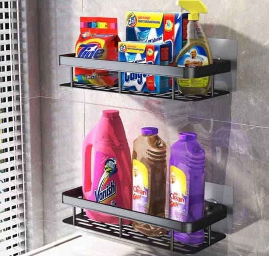 Suporte De Shampoo Prateleiras De Banheiro Sem Furo Premium - Mixbox