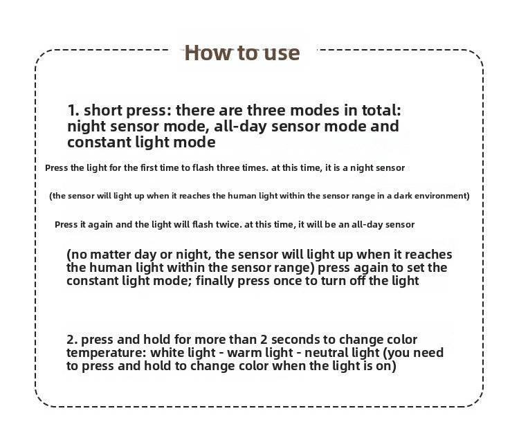 Led night inteligente para armário de cabide
